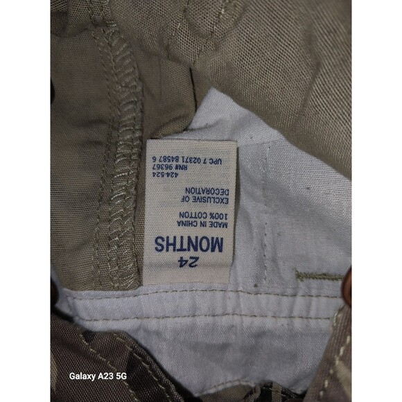 OshKosh B'Gosh Overalls size 24 months Camo Bib Shorts Dinosaur Baby Camouflage - Picture 5 of 6